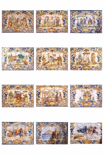 Old Spanish Tiles - 12 A4 to DOWNLOAD