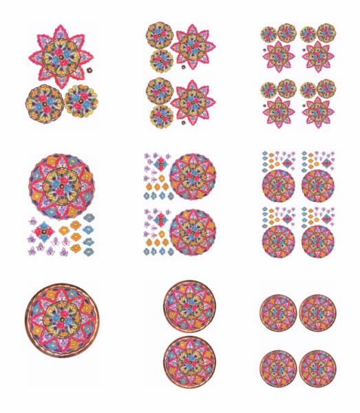 Spanish Plates Decoupage Set 1 - 9 x A4 sheets to DOWNLOAD