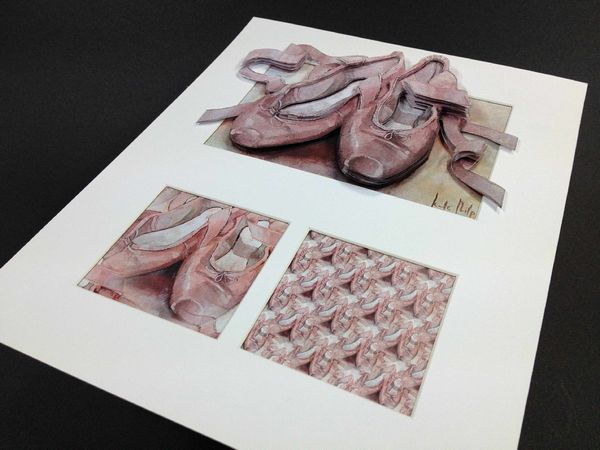 Ballet Shoes 3 Aperture Frame Project Download - 5 x A4 Pages