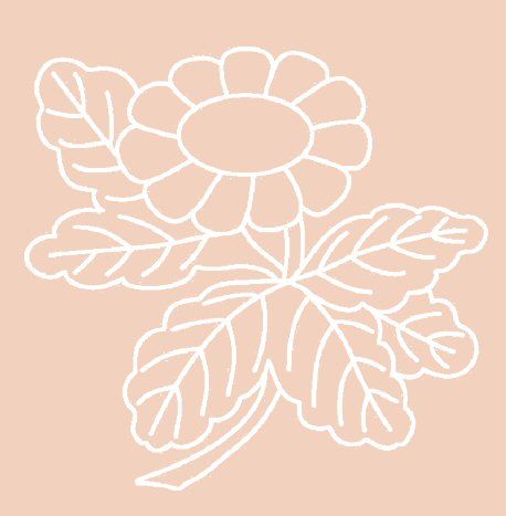 Digital White Work Daisy <b>Beige 4 Sizes - 4 x A4 Sheets Download