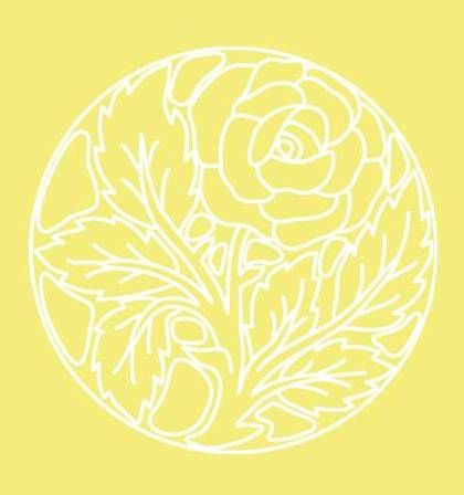 Digital White Work Circular Rose <b>Yellow 4 Sizes - 4 x A4 Sheets Download