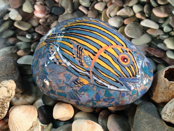 Mosaic Fish Project Stone Download Set - 7 x A4 Pages