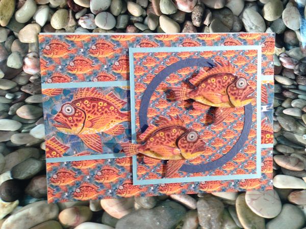 Mosaic Fish Project Card 1 Download Set - 7 x A4 Pages