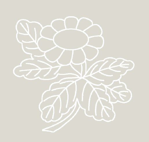 Digital White Work Daisy <b>Grey 4 Sizes - 4 x A4 Sheets Download