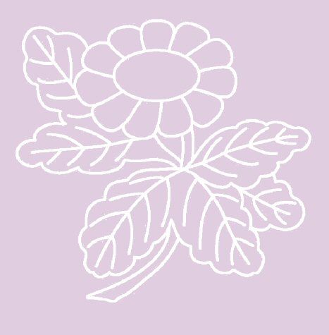 Digital White Work Daisy <b>Purple 4 Sizes - 4 x A4 Sheets Download