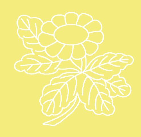 Digital White Work Daisy <b>Yellow 4 Sizes - 4 x A4 Sheets Download